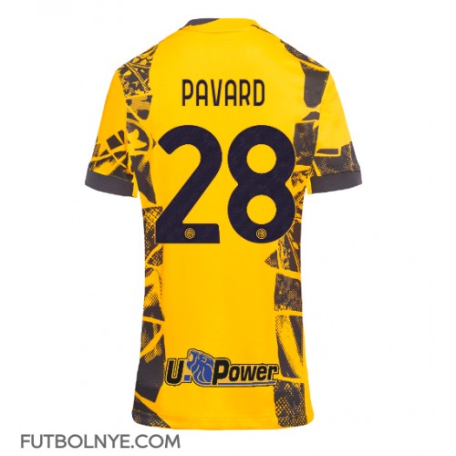 Camiseta Inter Milan Benjamin Pavard #28 Tercera Equipación para mujer 2024-25 manga corta